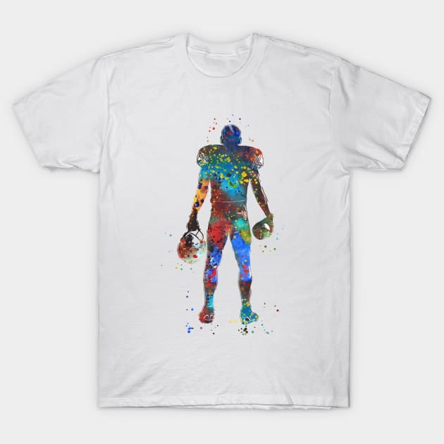 American football player T-Shirt by RosaliArt